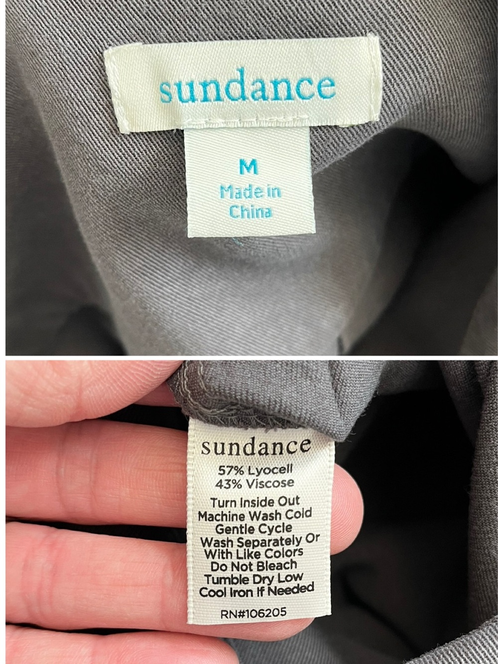 Sundance All Roads Graphite Gray Utility Jumpsuit Lyocell Blend M NWOT - Picture 9 of 9